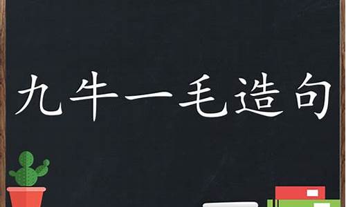 九牛一毛造句子怎么造_九牛一毛造句小学生