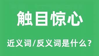 触目惊心的意思和造句_触目惊心的意思和造句子