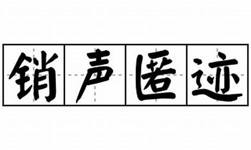 销声匿迹造句100字怎么写_销声匿迹造句100字怎么写的