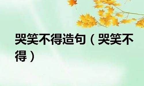 哭笑不得造句一年级简单_哭笑不得造句一年级简单一点