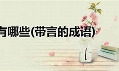 带言字的成语_带言字的成语唯美