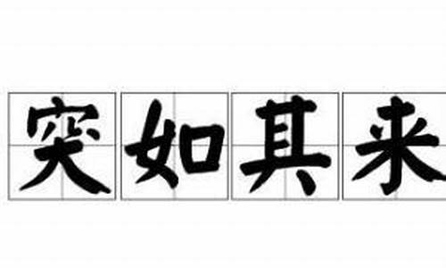 突如其来造句20字